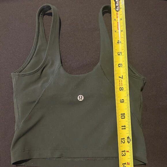 Lululemon Green Sports Bra, Size 2 - Picture 4 of 7